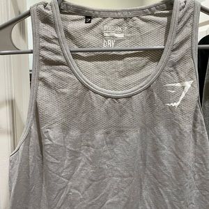 Men Gymshark DRY grey tank top size Large